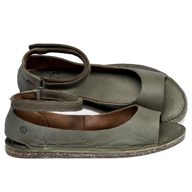 Laranja_Lima_Shoes_Sapatos_Femininos__-Sandalia-Rasteira---Flat-em-Couro-Musgo---Codigo---156030_1
