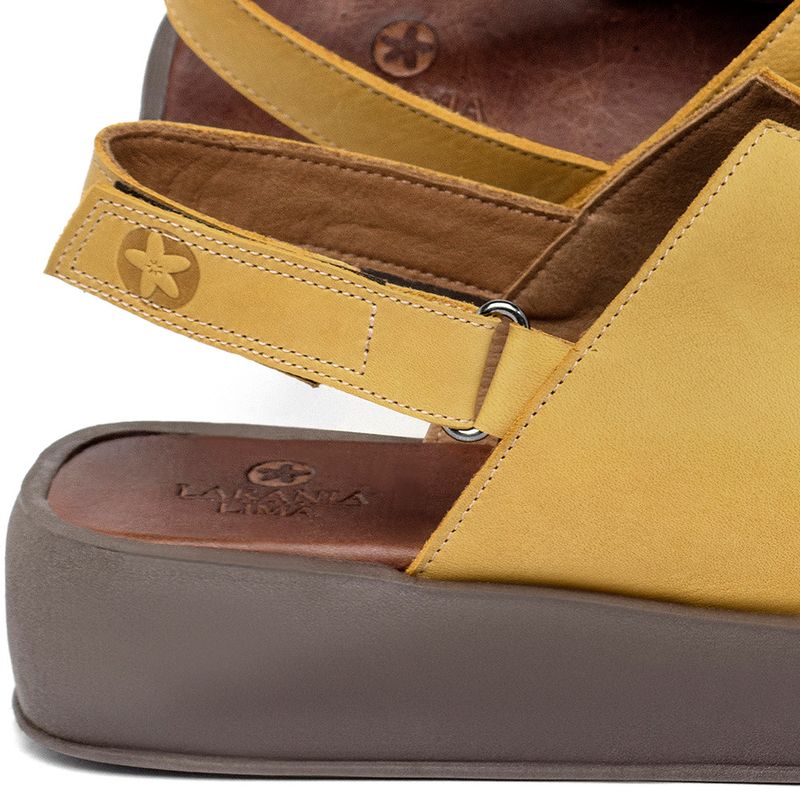 Laranja_Lima_Shoes_Sapatos_Femininos__-Sandalia---Boho-Salto-de-4-cm-em-Couro-Amarelo---Codigo---3917_5