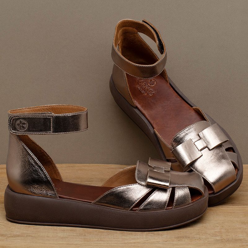 Laranja_Lima_Shoes_Sapatos_Femininos__-Sandalia---Boho-Salto-de-4-cm-em-Couro-Metalizado---Codigo---3971_3