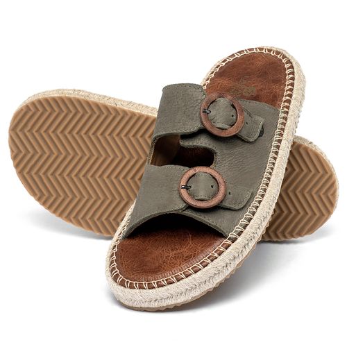 Birken em Couro Musgo - Codigo - 9634