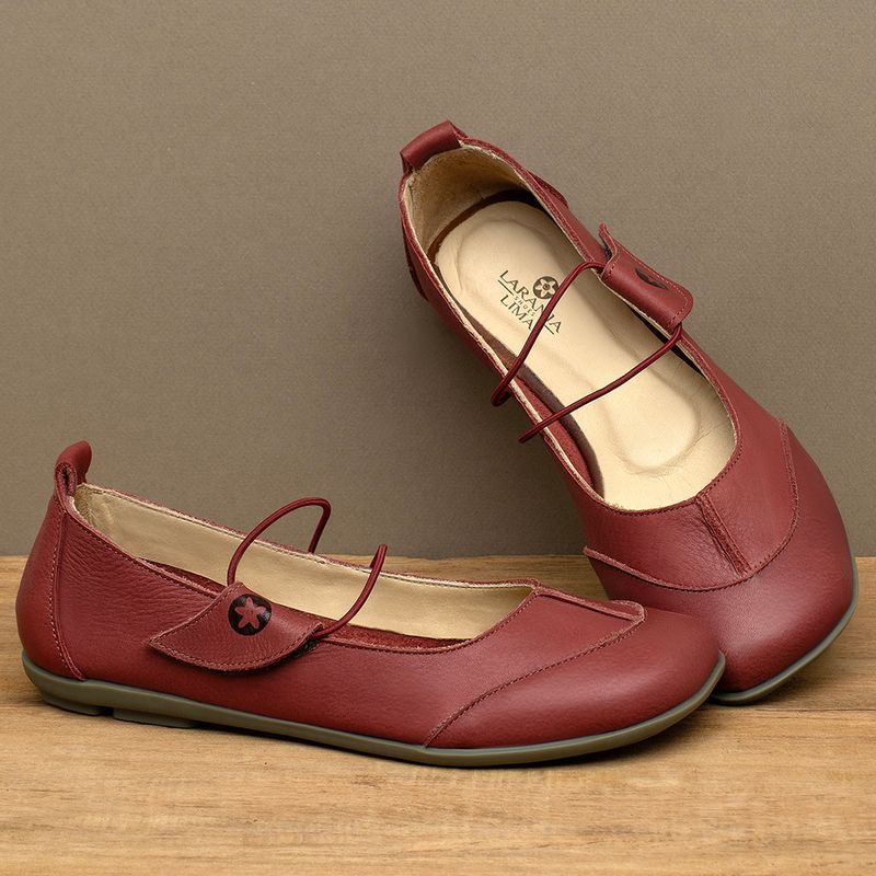 Laranja_Lima_Shoes_Sapatos_Femininos__-Sapatilha---Bico-Quadrado-em-Couro-Vermelho---Codigo---9617_3