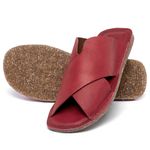 Laranja_Lima_Shoes_Sapatos_Femininos__-Sandalia-Rasteira---Flat-em-Couro-Vermelho---Codigo---156064_2