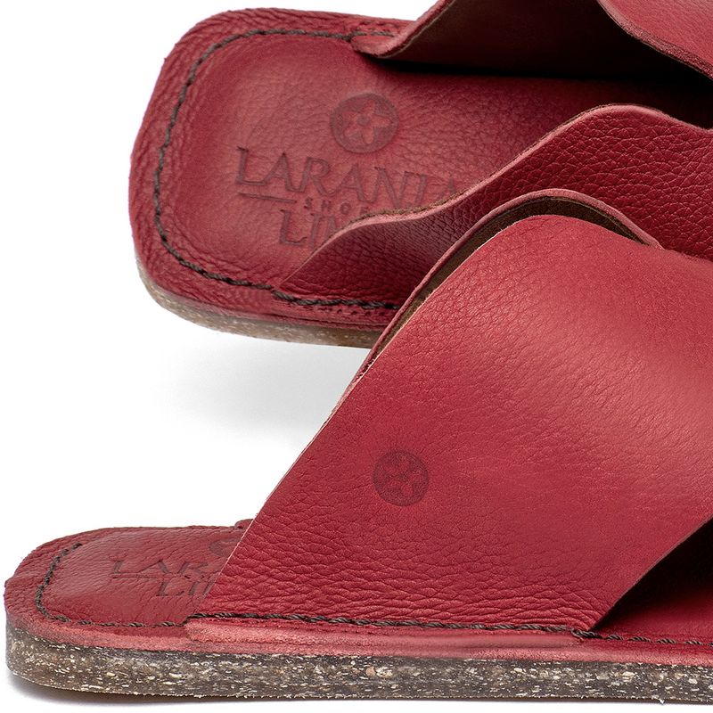 Laranja_Lima_Shoes_Sapatos_Femininos__-Sandalia-Rasteira---Flat-em-Couro-Vermelho---Codigo---156064_5