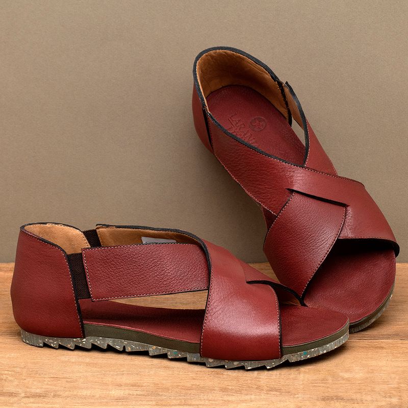 Laranja_Lima_Shoes_Sapatos_Femininos__-Sandalia-Rasteira---Flat-em-Couro-Vermelho---Codigo---158018_3