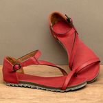 Laranja_Lima_Shoes_Sapatos_Femininos__-Sandalia-Rasteira---Flat-em-Couro-Vermelho---Codigo---158019_3