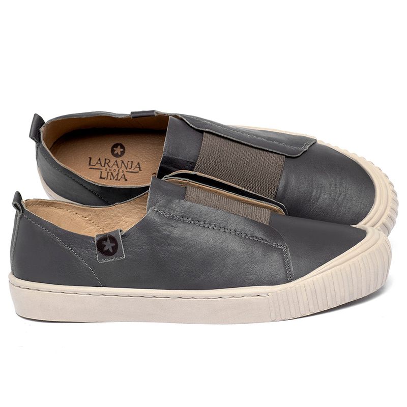 Laranja_Lima_Shoes_Sapatos_Femininos__-Tenis---Cano-Baixo-em-Couro-Cinza---Codigo---153071_1