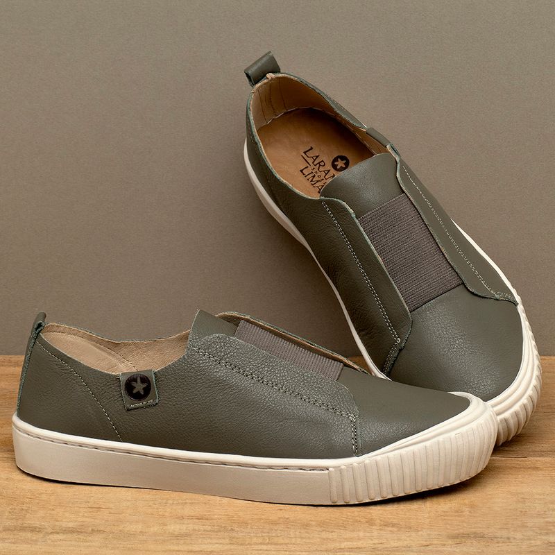 Laranja_Lima_Shoes_Sapatos_Femininos__-Tenis---Cano-Baixo-em-Couro-Musgo---Codigo---153071_3