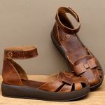 Laranja_Lima_Shoes_Sapatos_Femininos__-Sandalia---Boho-Salto-de-4-cm-em-Couro-Marrom---Codigo---3971_3