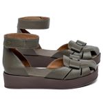Laranja_Lima_Shoes_Sapatos_Femininos__-Sandalia---Boho-Salto-de-4-cm-em-Couro-Musgo---Codigo---3971_1
