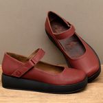 Laranja_Lima_Shoes_Sapatos_Femininos__-Sapatilha---Bico-Quadrado-Salto-de-4-cm-em-Couro-Vermelho---Codigo---3975_3