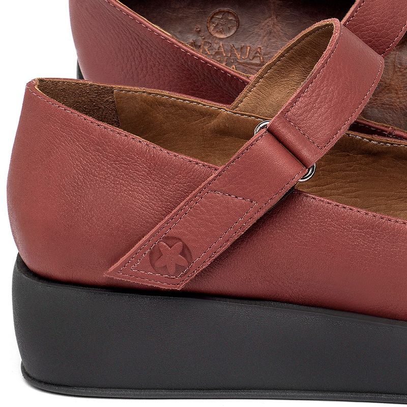 Laranja_Lima_Shoes_Sapatos_Femininos__-Sapatilha---Bico-Quadrado-Salto-de-4-cm-em-Couro-Vermelho---Codigo---3975_5