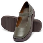 Laranja_Lima_Shoes_Sapatos_Femininos__-Sapatilha---Bico-Quadrado-Salto-de-4-cm-em-Couro-Musgo---Codigo---3975_2