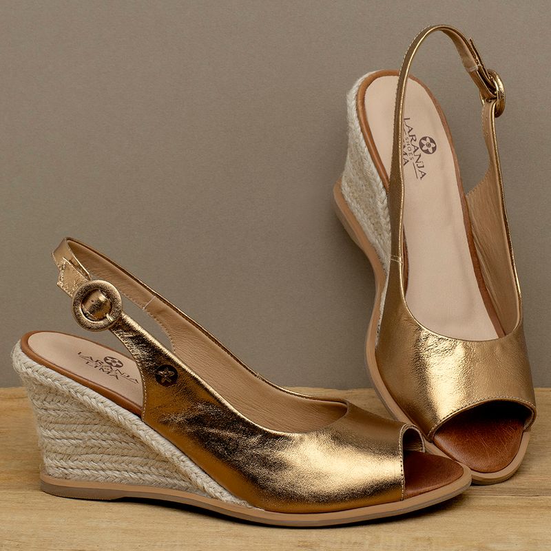 Laranja_Lima_Shoes_Sapatos_Femininos__-Anabela---Corda-Salto-de-7-cm-em-Couro-Metalizado---Codigo---9595_3