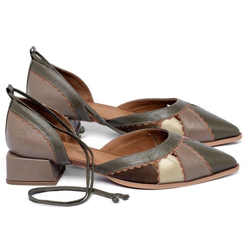 Scarpin   Bico Fino Salto de 4 cm em Couro Colorido - Codigo - 157042