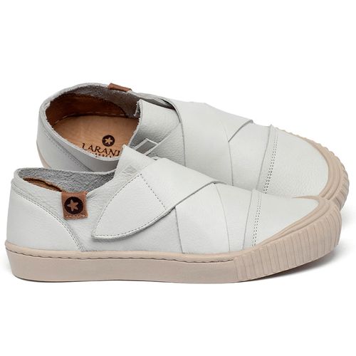Tênis   Cano Baixo em Couro Off-White - Codigo - 153066