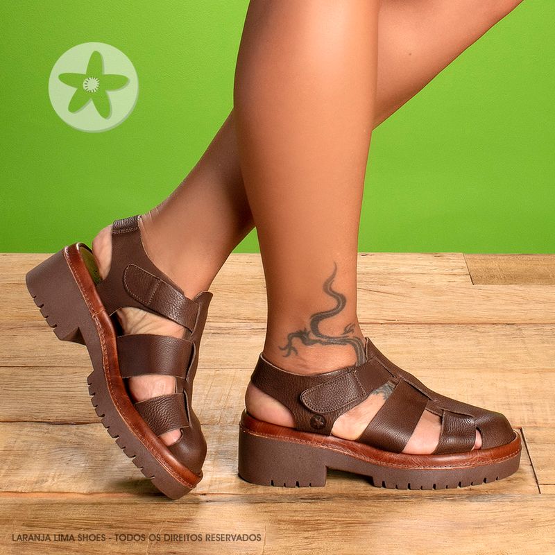 Laranja_Lima_Shoes_Sapatos_Femininos__-Sandalia---Boho-Salto-de-5-cm-em-Couro-Cafe---Codigo---153032_8