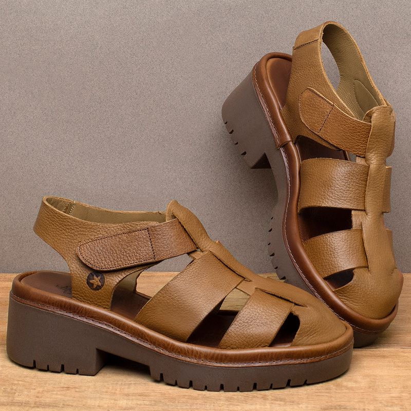 Laranja_Lima_Shoes_Sapatos_Femininos__-Sandalia---Boho-Salto-de-5-cm-em-Couro-Marrom---Codigo---153032_3