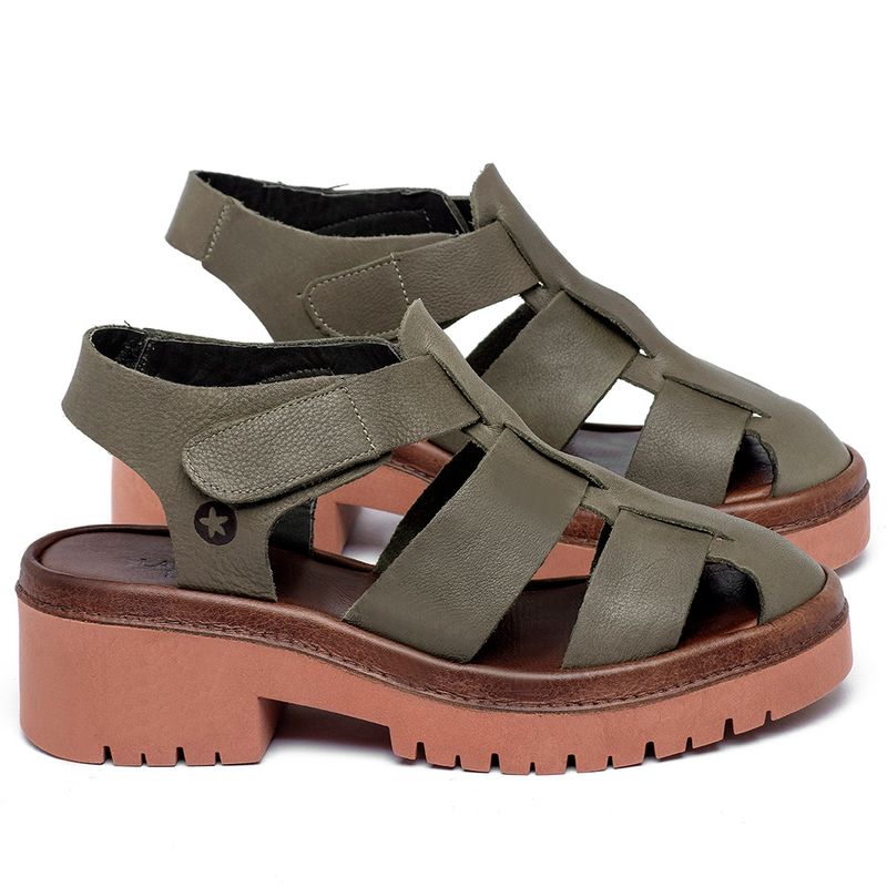 Laranja_Lima_Shoes_Sapatos_Femininos__-Sandalia---Boho-Salto-de-5-cm-em-Couro-Musgo---Codigo---153032_1