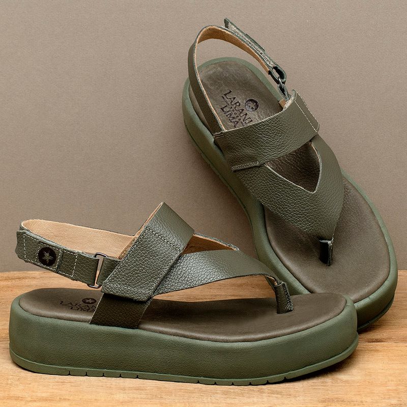 Laranja_Lima_Shoes_Sapatos_Femininos__-Sandalia---Boho-Salto-de-4-cm-em-Couro-Musgo---Codigo---153076_3