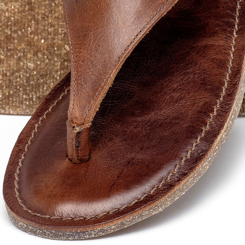 Laranja_Lima_Shoes_Sapatos_Femininos__-Sandalia-Rasteira---Flat-em-Couro-Marrom---Codigo---156062_6