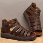 Laranja_Lima_Shoes_Sapatos_Femininos__-Sandalia---Boho-Salto-de-Fechado-em-Couro-Cafe---Codigo---3911_3
