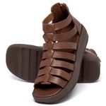 Laranja_Lima_Shoes_Sapatos_Femininos__-Sandalia---Boho-Salto-de-Fechado-em-Couro-Marrom---Codigo---3911_2