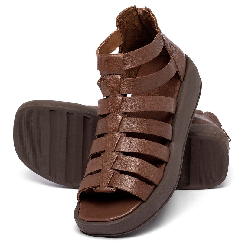 Laranja_Lima_Shoes_Sapatos_Femininos__-Sandalia---Boho-Salto-de-Fechado-em-Couro-Marrom---Codigo---3911_2