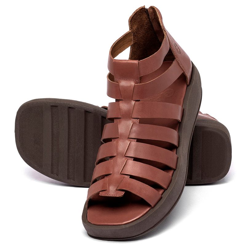 Laranja_Lima_Shoes_Sapatos_Femininos__-Sandalia---Boho-Salto-de-Fechado-em-Couro-Terracota---Codigo---3911_2