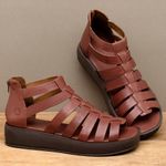 Laranja_Lima_Shoes_Sapatos_Femininos__-Sandalia---Boho-Salto-de-Fechado-em-Couro-Terracota---Codigo---3911_3