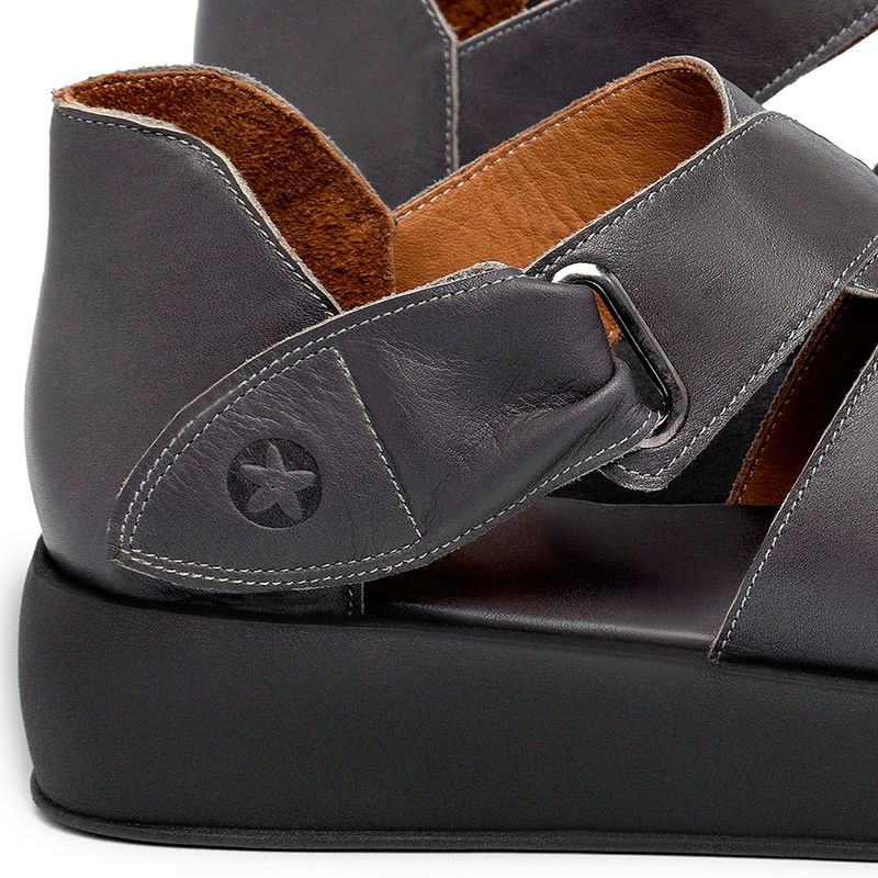Laranja_Lima_Shoes_Sapatos_Femininos__-Sandalia---Boho-Salto-de-4-cm-em-Couro-Cinza---Codigo---3915_5