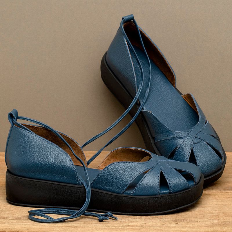 Laranja_Lima_Shoes_Sapatos_Femininos__-Sandalia---Boho-Salto-de-4-cm-em-Couro-Azul---Codigo---3972_3
