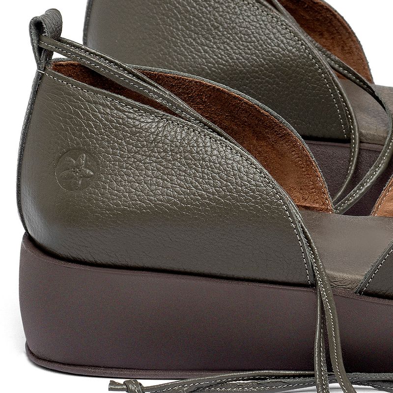 Laranja_Lima_Shoes_Sapatos_Femininos__-Sandalia---Boho-Salto-de-4-cm-em-Couro-Musgo---Codigo---3972_5
