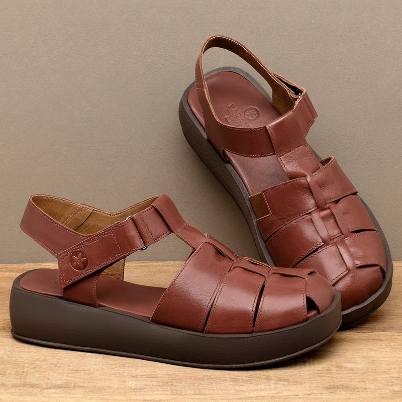 Laranja_Lima_Shoes_Sapatos_Femininos__-Sandalia---Boho-Salto-de-4-cm-em-Couro-Terracota---Codigo---3973_3