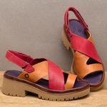 Laranja_Lima_Shoes_Sapatos_Femininos__-Sandalia---Boho-Salto-de-5-cm-em-Couro-Bicolor---Codigo---153047_3