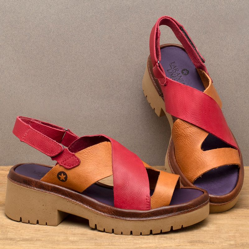 Laranja_Lima_Shoes_Sapatos_Femininos__-Sandalia---Boho-Salto-de-5-cm-em-Couro-Bicolor---Codigo---153047_3