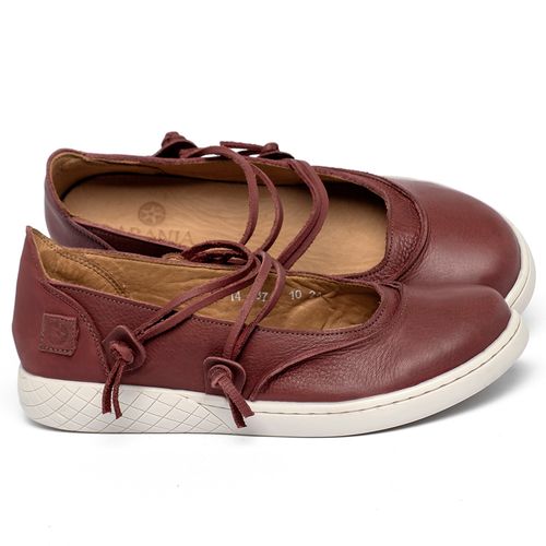 Tênis   Cano Baixo em Couro Vermelho - Codigo - 156039