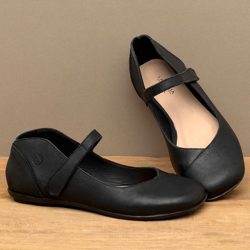 Laranja_Lima_Shoes_Sapatos_Femininos__-Sapatilha---Bico-Quadrado-em-Couro-Preto---Codigo---9495_3