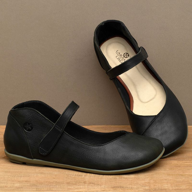 Laranja_Lima_Shoes_Sapatos_Femininos__-Sapatilha---Bico-Quadrado-em-Couro-Preto---Codigo---9495_3