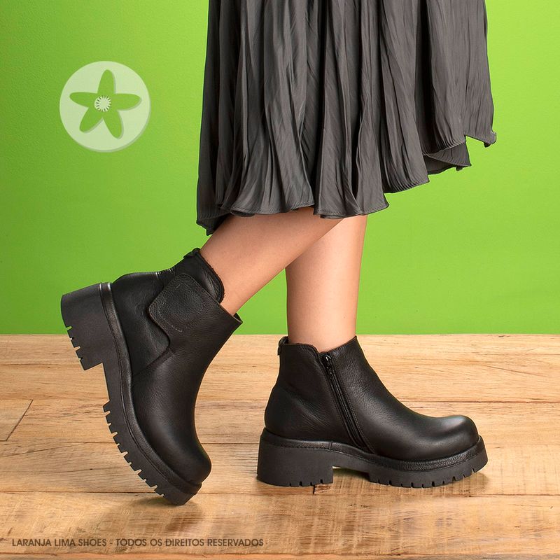 Laranja_Lima_Shoes_Sapatos_Femininos__-Bota---Cano-Curto-Salto-de-4-cm-em-Couro-Preto---Codigo---153055_8