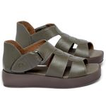 Laranja_Lima_Shoes_Sapatos_Femininos__-Sandalia---Boho-Salto-de-4-cm-em-Couro-Musgo---Codigo---3915_1