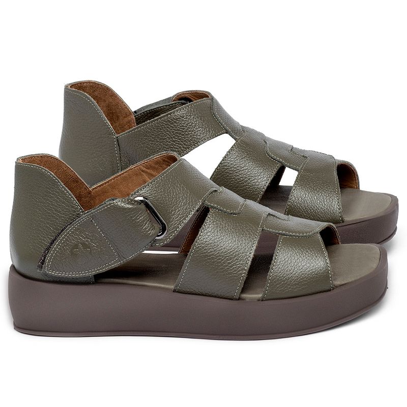 Laranja_Lima_Shoes_Sapatos_Femininos__-Sandalia---Boho-Salto-de-4-cm-em-Couro-Musgo---Codigo---3915_1