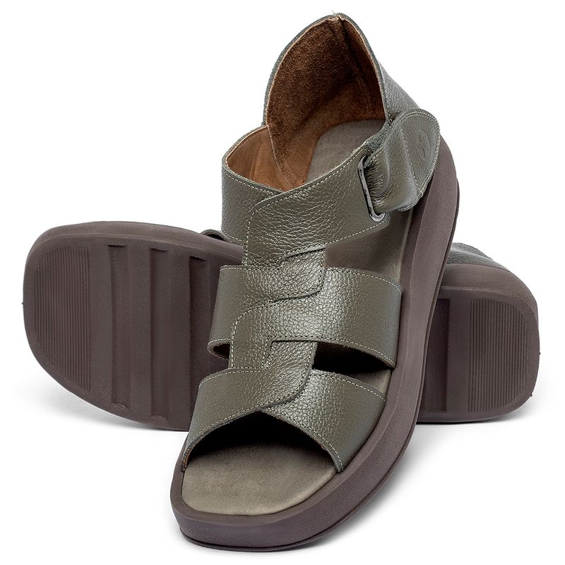 Laranja_Lima_Shoes_Sapatos_Femininos__-Sandalia---Boho-Salto-de-4-cm-em-Couro-Musgo---Codigo---3915_2