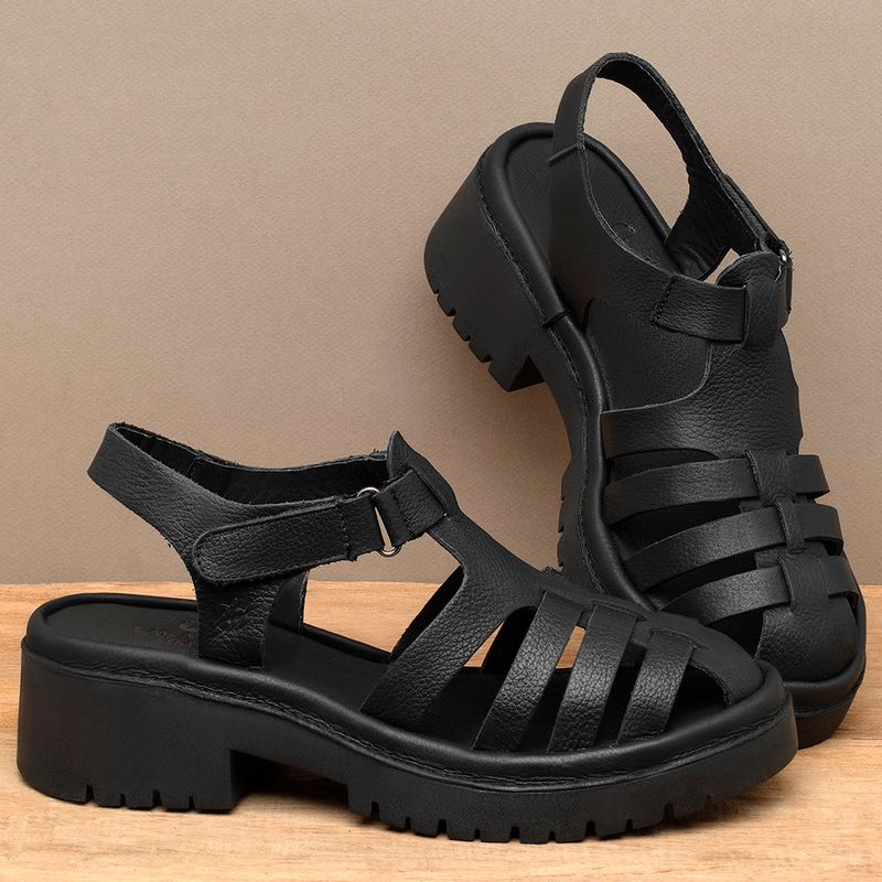 Laranja_Lima_Shoes_Sapatos_Femininos__-Sandalia---Boho-Salto-de-5-cm-em-Couro-Preto---Codigo---153060_3