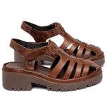 Laranja_Lima_Shoes_Sapatos_Femininos__-Sandalia---Boho-Salto-de-5-cm-em-Couro-Marrom---Codigo---153060_1