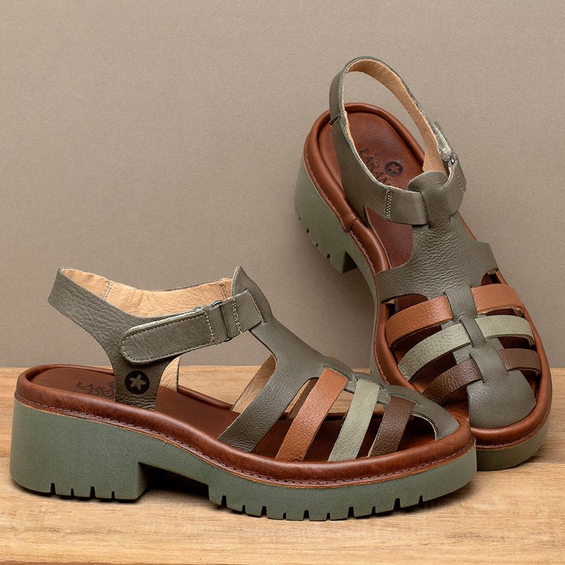 Laranja_Lima_Shoes_Sapatos_Femininos__-Sandalia---Boho-Salto-de-5-cm-em-Couro-Musgo---Codigo---153060_3