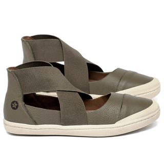 Tênis   Cano Alto em Couro Musgo - Codigo - 156079