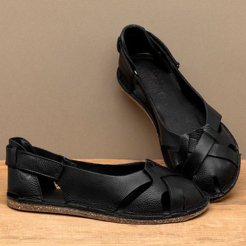 Laranja_Lima_Shoes_Sapatos_Femininos__-Sandalia-Rasteira---Flat-em-Couro-Preto---Codigo---156027_3