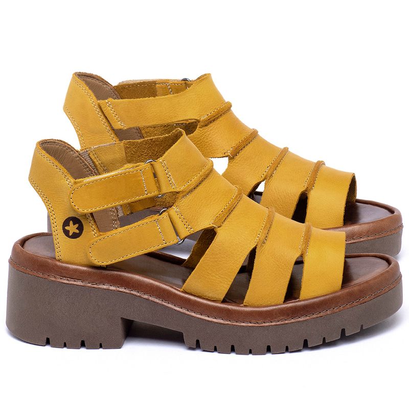 Laranja_Lima_Shoes_Sapatos_Femininos__-Sandalia---Boho-Salto-de-5-cm-em-Couro-Amarelo---Codigo---153013_1