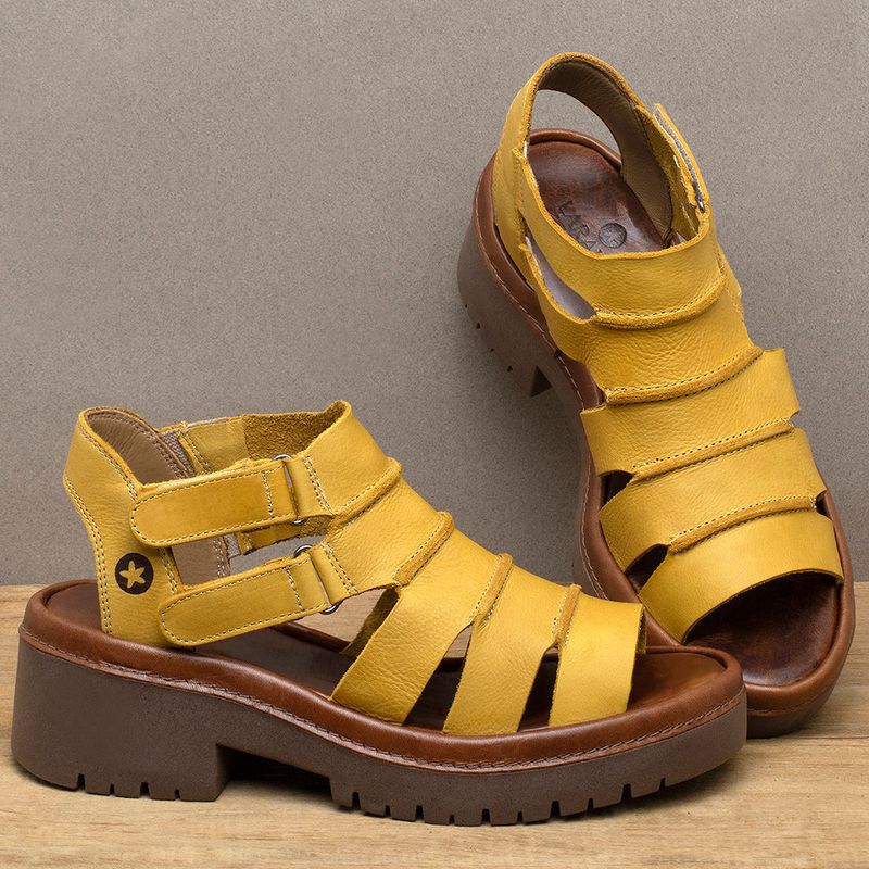 Laranja_Lima_Shoes_Sapatos_Femininos__-Sandalia---Boho-Salto-de-5-cm-em-Couro-Amarelo---Codigo---153013_3