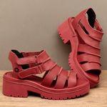 Laranja_Lima_Shoes_Sapatos_Femininos__-Sandalia---Boho-Salto-de-5-cm-em-Couro-Vermelho---Codigo---153013_3